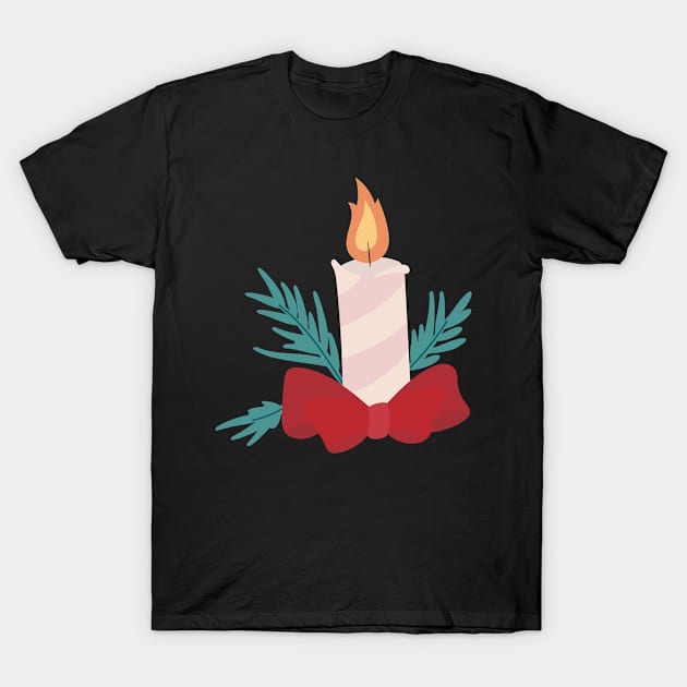 Christmas candle T-Shirt by MyBeautifulFiles